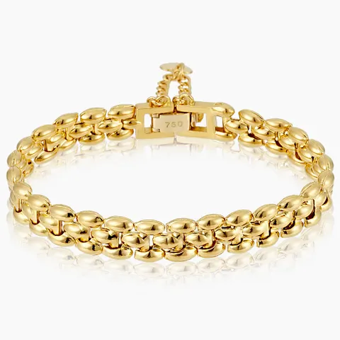 24K 모던 할로우 체인 팔찌 18.75g