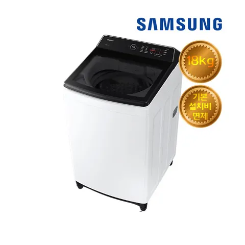 삼성 그랑데 세탁기 렌탈 18kg WA18CG6741BW
