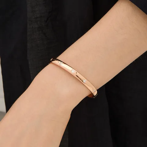 에센스 실버(P) 모이사나이트 액센트 뱅글 M HL4B52440P9