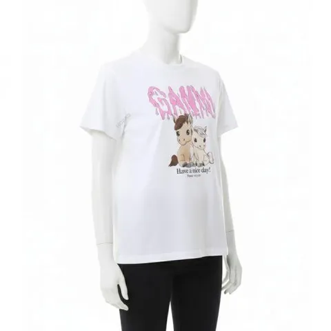 MUST IT_가니 26SS BASIC COTTON JERSEY T-SHIRT (A1050048 151) (베이직 코튼 저지 티셔츠)