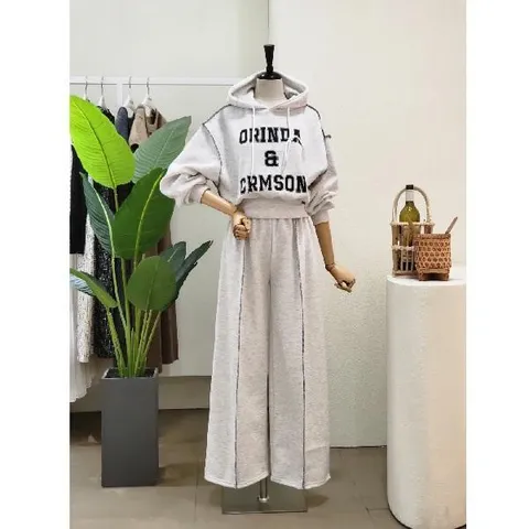 23FW3K9ST5698_후드 와이드 트레이닝 세트