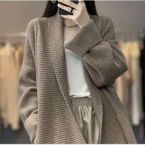 여성 오버핏 니트 롱가디건 가을가디건 니트가디건 니트가디건 간절기가디건 롱가디건