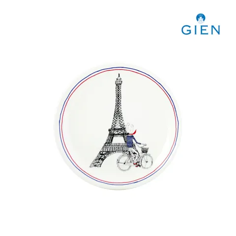 사쎄 파리 카나페 접시 에펠탑 1p (16.5cm)