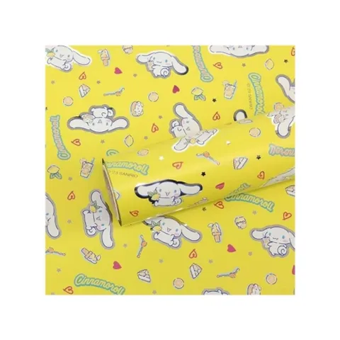 기븐 메탈롤포장지 산리오시나모롤(대) 노랑 포장용품 롤(1개입) 자재