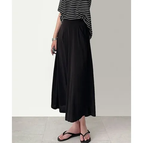 [하프클럽/리피아]쿨 아이스 냉장고 여름 와이드 밴딩 통바지 여자 빅사이즈 8부 9부 팬츠 꾸안꾸 데일리