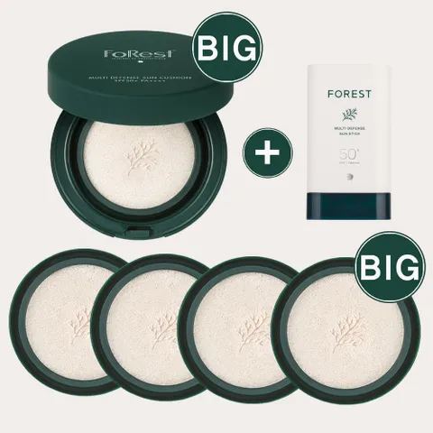 포레스트 멀티디펜스 빅 선쿠션20g본품1 + 20g리필4 + 선스틱
