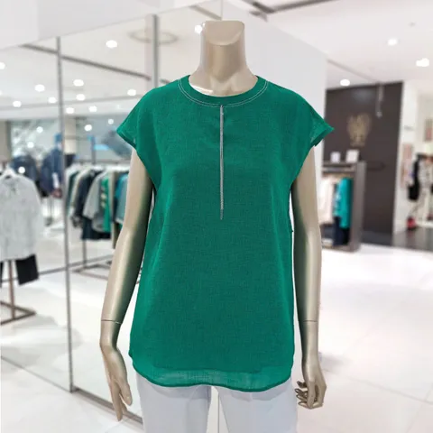 [롯데백화점]구슬장식 캡소매 블라우스 DJ42577