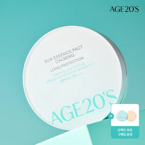 [에이지투웨니스] 선 에센스 팩트 카밍 롱프로텍션 (SPF50+ PA++++)