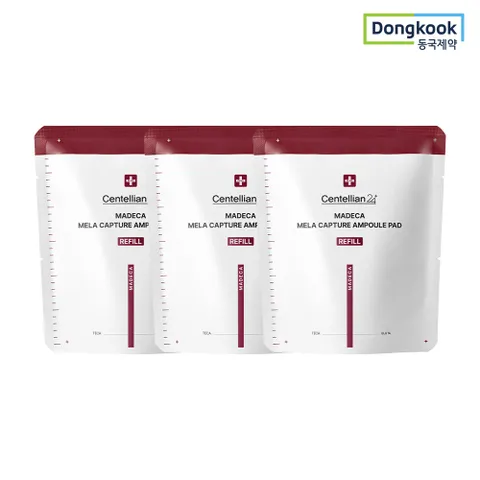 마데카 멜라캡처앰플패드리필 60매 3개 피부기미케어 미백 주름개선 기능성 멜라닌 비건 피부결