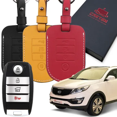 카템 더뉴 스포티지R 장인 가죽 스마트 키케이스