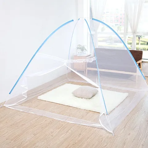 원터치 모기장 텐트 침대 2호 모기장 모기장문발 일체형자석모기장 모기장텐트 원터치모기장