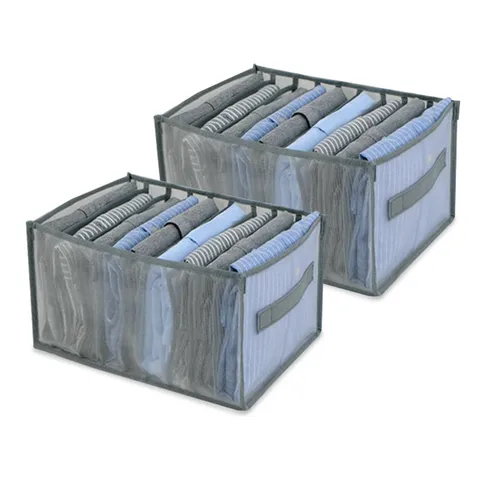 마켓플랜 그리드 메쉬 의류 수납함