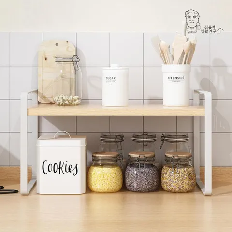 우드 철제 미니 조립식 철제 선반 앵글 펜트리1단 2단