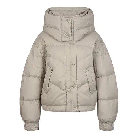 후드 숏 다운 패딩 점퍼_DP4WM814