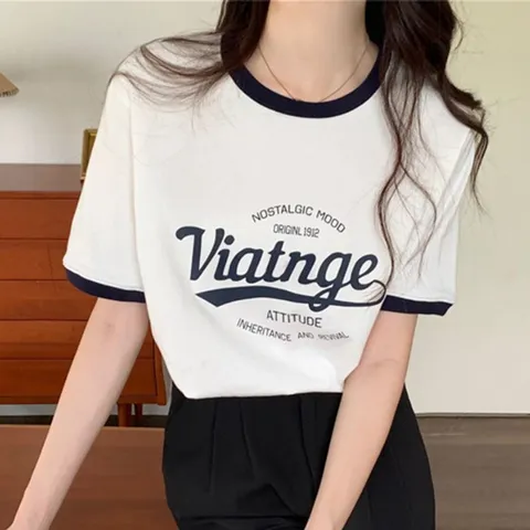 [브리치] 나바바 / 나바바 캐주얼 레터링 반팔 티셔츠 NT352