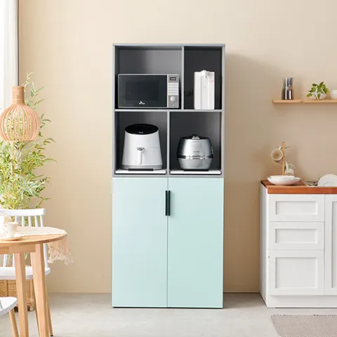 C3392 광폭 냉장고형 하부 2도어 수납장 800 5colors 착불