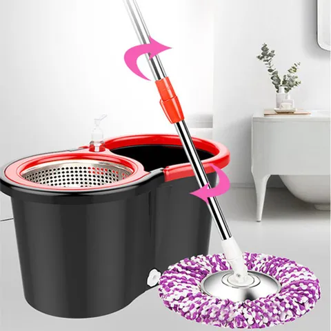 통돌이 탈수 걸레 자동 물걸레 청소기 회전 밀대 물걸레 물청소기 밀대청소기 청소포 탈수기