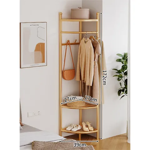 공간활용 모서리 3단행거  A   골드