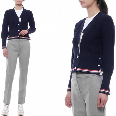 25SS 여성 클래식 코튼 브이넥 가디건 (FKC641A Y3030 415 25S)