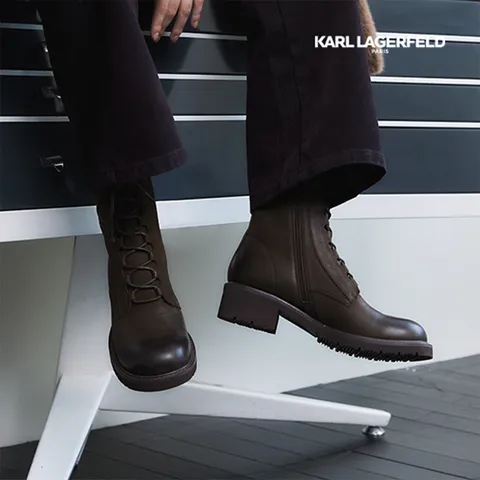 칼라거펠트 25FW 소프트 램스킨 워커 부츠