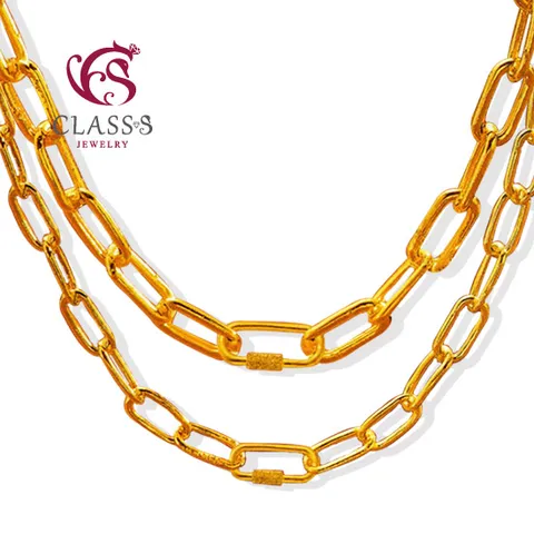 순금 24K 클립 체인 목걸이 26.25g