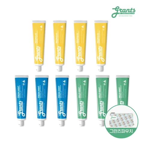 [아쇼라/전고객파우치]  프로폴리스/마일드민트/프레시민트10