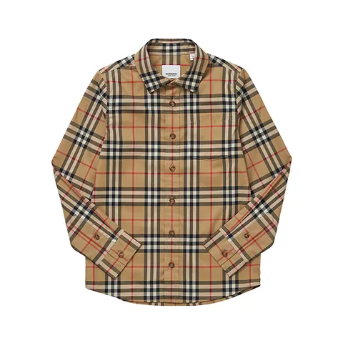 8059637 A7028 빈티지 체크 스트레치 남아 아동 셔츠