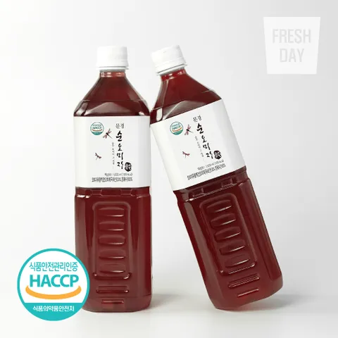 [무설탕] 문경 명품 순 오미자 원액 선물세트 3병x1L