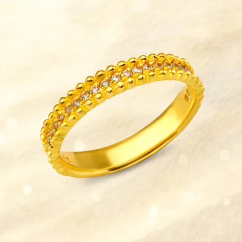 순금(3.75g) 1돈 피에르 여성 데일리 포인트 레이어드 반지 RG-1224