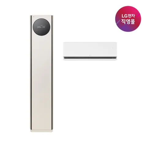 [직영]LG 휘센 AI 오브제컬렉션 타워I 에어컨 2in1 FQ18GN9BE2 (9시리즈)[전국무료배송/기본설치비/실외기포함]