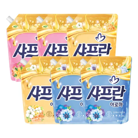 샤프란 아로마 섬유유연제 리필 2.1L x6개