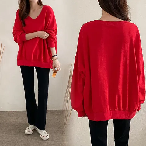 [하프클럽/위쉬몰 IL 원더브이넥밴딩긴팔티(E639H403) 빅사이즈