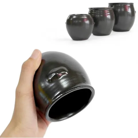 숨쉬는 전통 옹기 부항 항아리 3호 전통부항 양념단지 옹기단지 냉장고단지 장단지