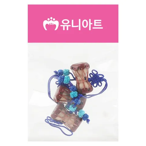 유니아트 (매듭) 전통 장구 (파랑) (3개입) G35