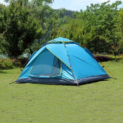 휴대용 원터치 텐트 2~3인용 캠핑 방수텐트 3인용텐트 자동텐트 방수텐트 2인용텐트