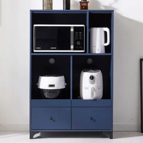 벨리카가구 솔트 전자레인지 밥솥 오븐 선반 수납장 800