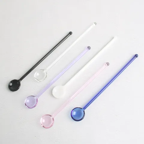 마카 내열 유리 롱스푼