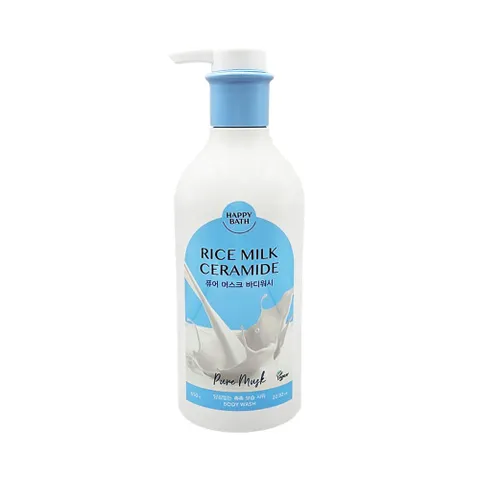 세라마이드 해피바스 바디워시 퓨어 머스크 650g 세라마이드바디워시 밀크바디워시