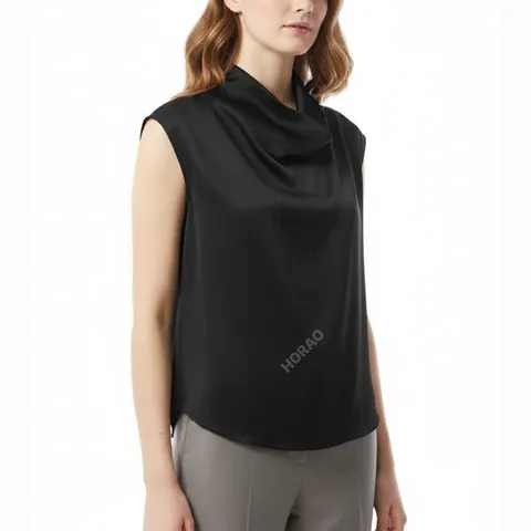 MUST IT_토템 Sleeveless Pernal Neck Top 251WRT0460FB0344 001 슬리브리스 퍼널 넥 탑