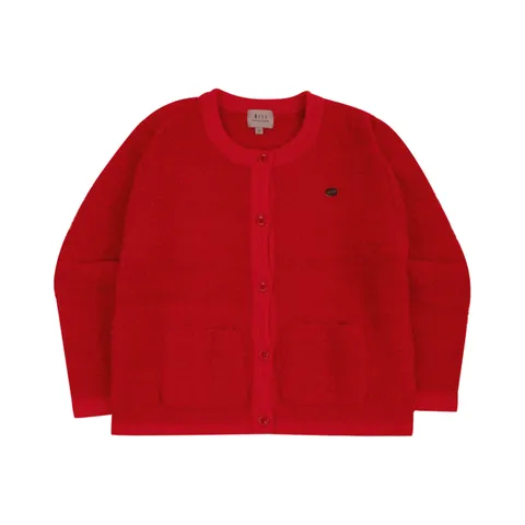 [롯데백화점]레드 부클 니트 자켓 BX62JK03RD