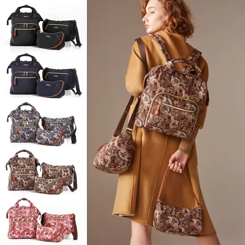 셀리나 백팩 크로스백 숄더백 3종세트 여성 가방 2color