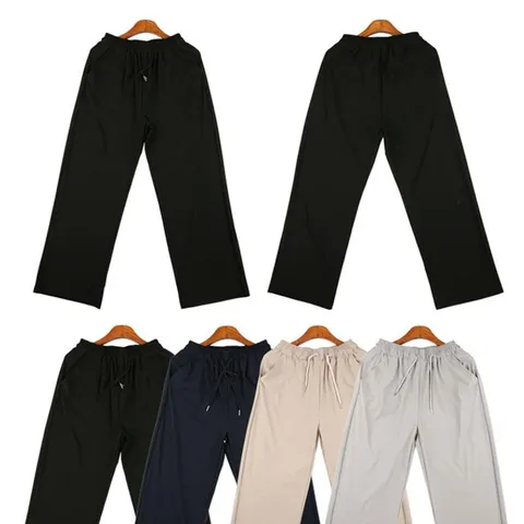 남자 여자 여름바지 왕스판 편한바지 와이드 밴딩팬츠