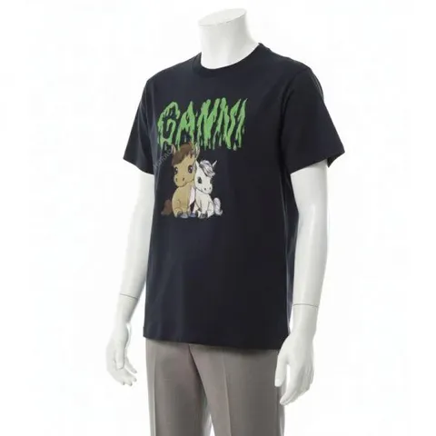 MUST IT_가니 26SS BASIC COTTON JERSEY T-SHIRT (A1050048 252) (베이직 코튼 저지 티셔츠)