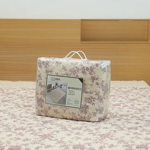 플라워투톤 워싱 돌숑파용 싱글 패드 스프레드 러그카페트90x200cm