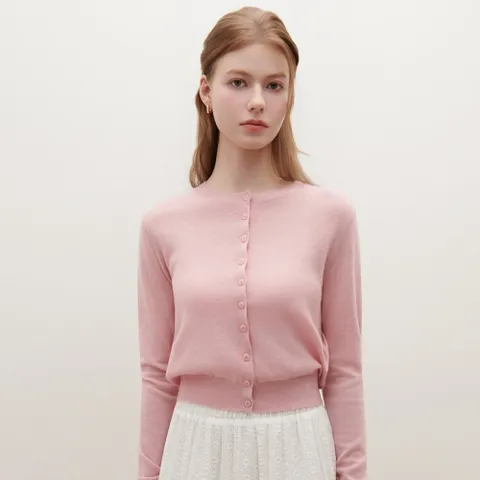 [샤틴]슬림핏 라운드넥 가디건 S261S990 420291