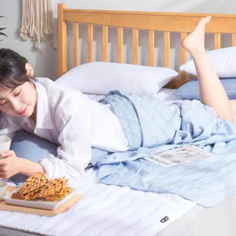 인견필 홑이불 블루(S/SS)_간절기 얇은이불 리넨 여름 홑이불 얇은이불 인견이불 린넨홑겹이불