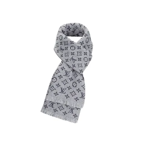 [명품] 루이비통 모노그램 클래식 스카프 라이트 그레이 M70932