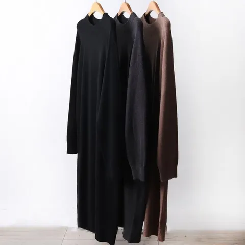 빅사이즈니트원피스 F677L410 반목캐시미어원피스 AP (23695359)