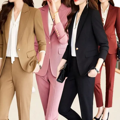 (CESS) 9891 스티치 간절기용 정장상하바지세트 울 슬 홈쇼핑 일자핏 CESS 바지 슬랙스 밍크