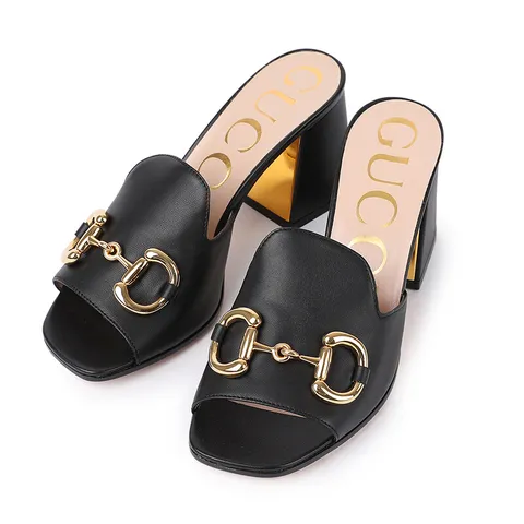 [명품] 여성 홀스빗 슬라이드 샌들 655412 BKO00 1000